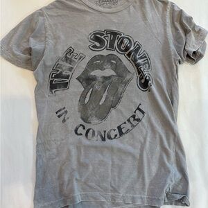 Freeze Vintage Rolling Stones Concert Band Tee T-Shirt Grey